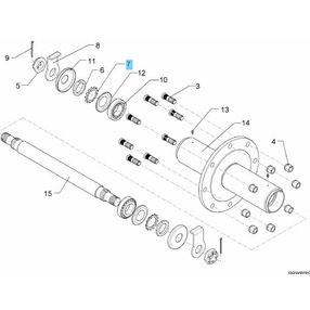 Шайба стопорна D45 MB9A, LEMKEN 3051317 Зображення