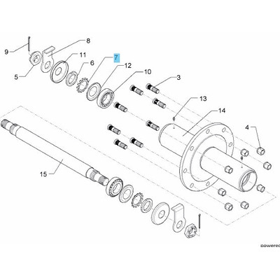 Шайба стопорна D45 MB9A, LEMKEN 3051317 Зображення